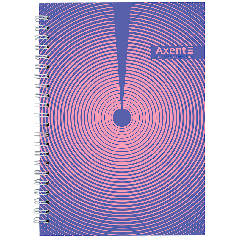 Блокнот на спiралi Axent 8032-30-A, A5, 96 аркушів, клітинка, тверда обкладинка